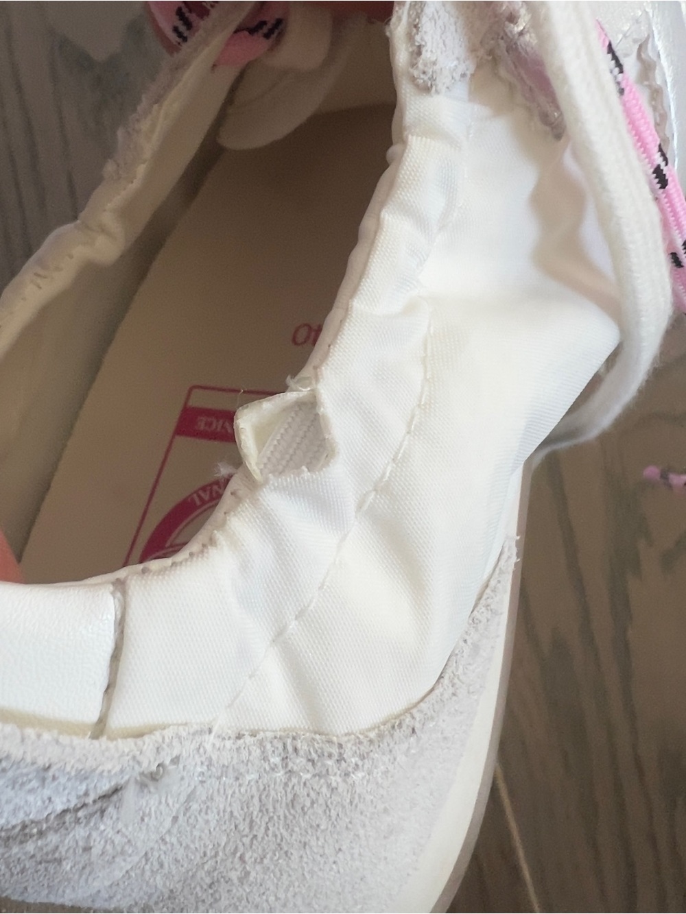 Anthropologie Back 70 Rocket Sneakers in Ice White and Pink - Picture 8 of 8